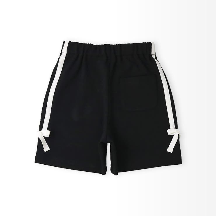 キッズ5分丈パンツハーフパンツ女の子イージーパンツ【GrinLabグリンラボ】ベビーストレッチズボンショートパンツショーツボトムス短パン涼しいミニ裏毛ライン入り裾リボンポケットかわいい可愛い伸縮ウエストゴム809095100110120130