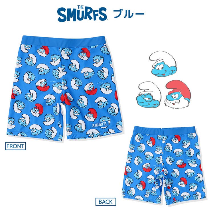 【予約】水着スマーフスイムパンツUV加工[UPF50+](100-130cm)【SUMRFS】▽水泳パンツハーフパンツ海パン子供キッズ男の子レジャープール海水浴スイミングレジャー夏100cm110cm120cm130cm▽ポイント消化