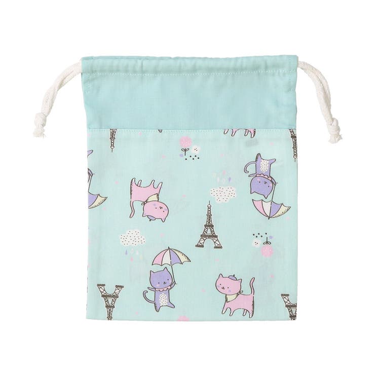 ネコとエッフェル塔 給食袋 お弁当袋 | zooland | 詳細画像3 