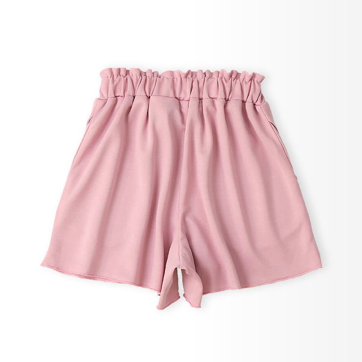 キッズキュロットショートパンツメッシュ女の子接触冷感涼しいイージーパンツ【GrinLabグリンラボ】ベビーハーフパンツズボンボトムス短パンリボンショーツフリル裾ショーパン伸縮ウエストゴムストレッチ女児809095100110120130