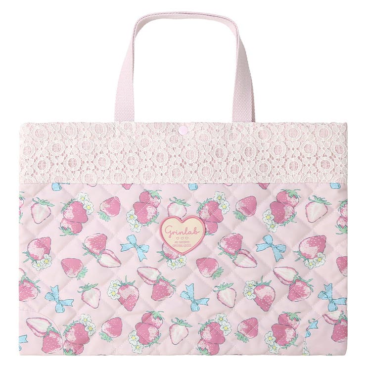 イチゴ レッスンバッグ キルティング | zooland | 詳細画像2 