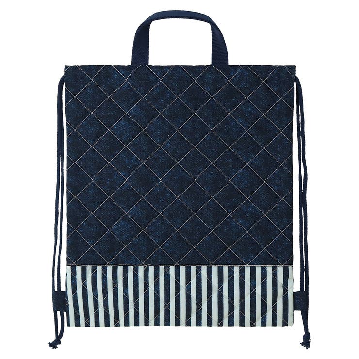 ストライプデニム地 ナップサック 体操服袋 | zooland | 詳細画像3 