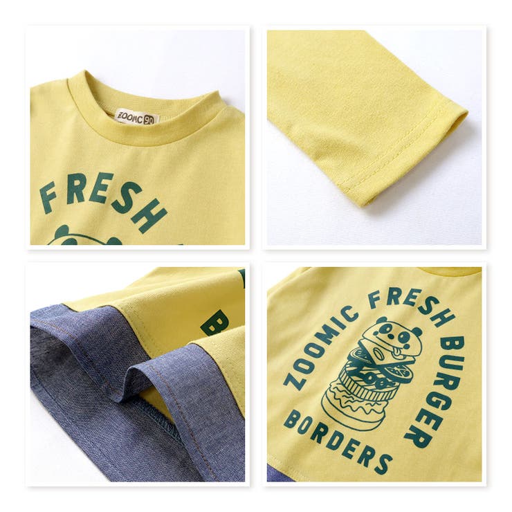 ZOOMICキッズコーデ6点セットロンT長袖Tシャツトレーナー裏毛10分丈パンツメッシュバッグもこもこジャケット(80-130cm)【ズーミック】ベビーハッピーバッグ2024年福袋新春福袋コーデパンダ動物クマくま80cm90cm95cm100cm110cm120cm130cm