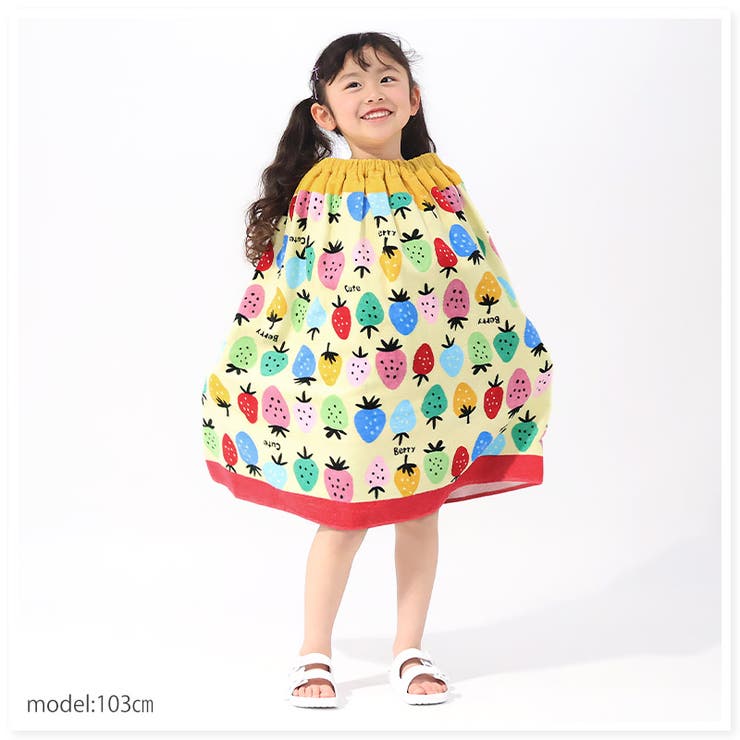 プールタオル ラップタオル キッズ 80cm 女子 巻きタオル プールタオル 小学校