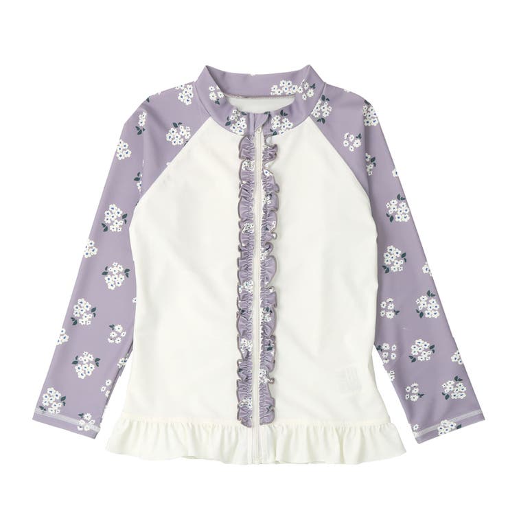 P：パープル | ラッシュガード 長袖 女の子 | zooland