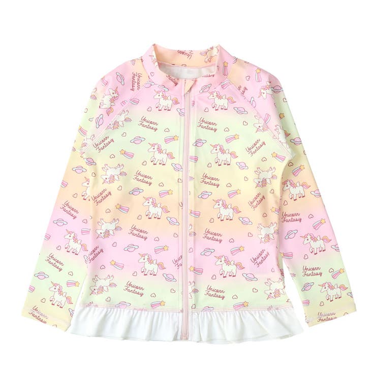 O：ピンク | ラッシュガード 長袖 女の子 | zooland