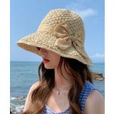 リボンテープ麦わらバケットハット | SHEPP | 詳細画像1