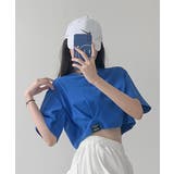 ロゴネーム付きギャザークロップドTシャツ | SHEPP | 詳細画像7 