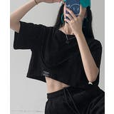 ロゴネーム付きギャザークロップドTシャツ | SHEPP | 詳細画像6 