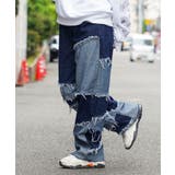 INDIGO | デニムパンツ メンズ ワイドパンツ | ONE 4 PREMIUM