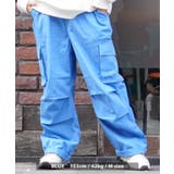 BLUE | カーゴパンツ メンズ ワイドパンツ | ONE 4 PREMIUM