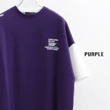 purple | ビッグtシャツ メンズ ビッグシルエット | ONE 4 PREMIUM