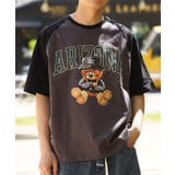 クマ/SUMI×BLK | ◆アソート ヘビーウェイト ラグランTシャツ◆ | ONE 4 PREMIUM