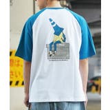 コーン/WHT×BLU | ◆アソート ヘビーウェイト ラグランTシャツ◆ | ONE 4 PREMIUM
