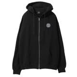 BLACK | 裏起毛 ジップパーカー レディース | ONE 4 PREMIUM