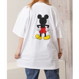 B柄-O.WHITE | ミッキー tシャツ レディース | ONE 4 PREMIUM