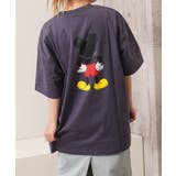 B柄-CHARCOAL | ミッキー tシャツ レディース | ONE 4 PREMIUM