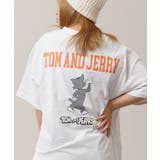 D柄-O.WHITE | トムとジェリー Tシャツ メンズ | ONE 4 PREMIUM
