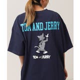 D柄-NAVY | トムとジェリー Tシャツ メンズ | ONE 4 PREMIUM