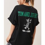 D柄-BLACK | トムとジェリー Tシャツ メンズ | ONE 4 PREMIUM