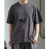 CHARCOAL | ◆パグ ダメージ Tシャツ◆ | ONE 4 PREMIUM