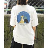 B柄-WHITE | ◆ロゴ刺繍 イラストガール Tシャツ◆ | ONE 4 PREMIUM