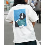ホワイト | ◆ロゴ刺繍 イラストガール Tシャツ◆オーバーサイズ | ONE 4 PREMIUM