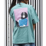 ミント | ◆ロゴ刺繍 イラストガール Tシャツ◆オーバーサイズ | ONE 4 PREMIUM