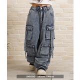 ケミカルデニム ワイドカーゴパンツ レディース | ONE 4 PREMIUM | 詳細画像6