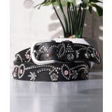 BLACK | スタッズ ベルト ユニセックス | ONE 4 PREMIUM