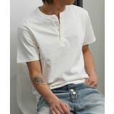 NATURAL | クロップド Tシャツ ヘンリーネック | ONE 4 PREMIUM