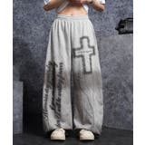 GRAY | スプレー加工 ワイド スウェットパンツ | ONE 4 PREMIUM