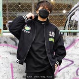 BLACK | ◆ワッペンコラージュ レーシングジャケット◆ ブルゾン | ONE 4 PREMIUM