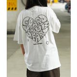 ホワイト | ◆アウトライン ハートロゴ Tシャツ◆オーバーサイズ | ONE 4 PREMIUM
