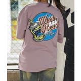 くすみパープル | ◆スプレーロゴ Tシャツ◆ オーバーサイズ | ONE 4 PREMIUM