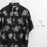 10-ブラック薔薇 | シャツ メンズ 半袖 | ONE 4 PREMIUM