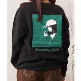 BLACK | バックプリント スウェット クルーネック | ONE 4 PREMIUM