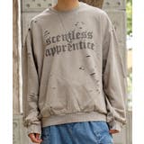 BEIGE | ◆硫化染め ダメージ加工 ロゴトレーナー◆ | ONE 4 PREMIUM