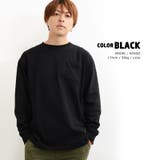 ブラック | ◆USAコットン ビッグシルエットTシャツ 長袖◆ | ONE 4 PREMIUM