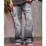 GRAY | デニムパンツ メンズ ワイドパンツ | ONE 4 PREMIUM