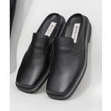 black | ミュールサンダル メンズ 厚底 | ONE 4 PREMIUM