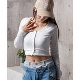 white | クロップド カーディガン レディース | ONE 4 PREMIUM