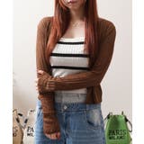 brown | カーディガン レディース シアーニット | ONE 4 PREMIUM