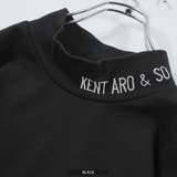 BLACK | ◆ロゴ刺繍 モックネック ロンTee◆ | ONE 4 PREMIUM