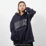 ◇BROOKLYNアップリケ刺繍ビッグパーカー◇ オーバーサイズ パーカー[品番：OCGW0002471]｜ONE 4  PREMIUM（ワンフォープレミアム ）のレディースファッション通販｜SHOPLIST（ショップリスト）