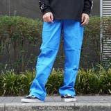 BLUE | ◆ストレッチツイル カラーワイドパンツ◆ ワイドパンツ | ONE 4 PREMIUM