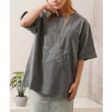 GRAY-アップリケ | ピグメントtシャツ レディース 半袖tシャツ | ONE 4 PREMIUM