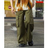 KHAKI | ◆Laufer フレアシルエット ワイドカーゴパンツ◆ | ONE 4 PREMIUM