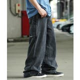 WASH BLACK | ◆ワイドストレート カーブ ペインターパンツ◆ | ONE 4 PREMIUM