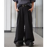 BLACK | Laufer ワイド スラックス | ONE 4 PREMIUM